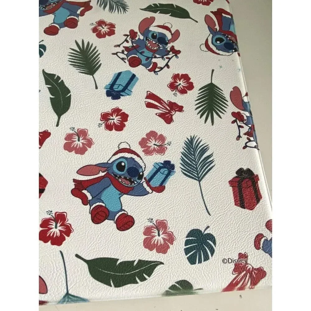Disney Stitch Anti Fatigue Kitchen Mat 18 X 30”‎ Christmas Santa Hat Holiday NEW